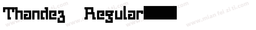 Thandez Regular字体转换